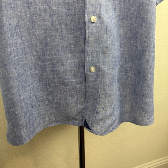 Untuckit - Wrinkle-Resistant Short-Sleeve Linen Valente Shirt | XXL - Picture 4 of 10